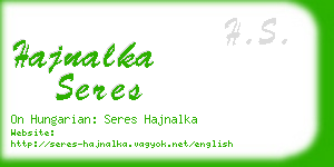hajnalka seres business card